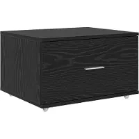 vidaXL Ladekast 55 x 45 x 31 cm Zwart Eiken