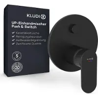 Kludi X1 - Inbouwkraan, voor 2 functies, mat zwart 327633975