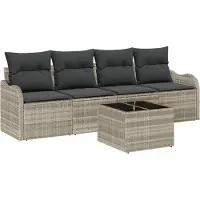 vidaXL Tuinbank Set 5 st 4-Aantal zitplaatsen