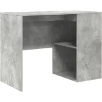 vidaXL Bureau Beton Grijs Bewerkt hout 102 x 50 x 75 cm