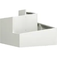 vidaXL Plantenbak Wit 60 x 60 x 50 cm Koudgewalst staal