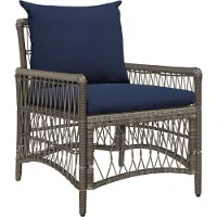 vidaXL Tuinstoel met kussen Grijs 73 x 61 x 77 cm poly rattan