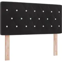 vidaXL Hoofdbord Zwart 100 cm Fluweel