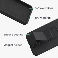Kwmobile back cover voor smartphone - geschikt voor Apple iPhone 12 / iPhone 12 Pro - 1x beschermhoesje van kunststof - In bosbesblauw