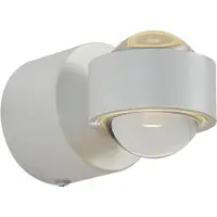 QAZQA Design wandlamp wit incl. LED IP44 - Lens