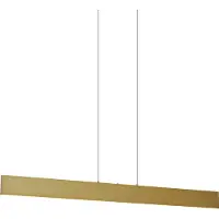 QAZQA Moderne hanglamp messing incl. LED 3-staps dimbaar Easylift - Straight