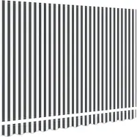 vidaXL Vervangingsdoek voor zonnescherm Antraciet en Wit 235 x 195 cm
