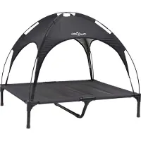 vidaXL Hondenbed Zwart 92 x 77 x 82,5 cm Staal