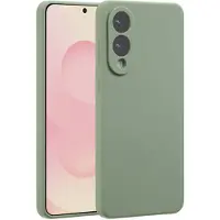 Accezz Liquid Silicone Backcover met MagSafe voor de Samsung Galaxy S25 Edge - Cooper Green