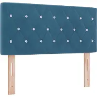 vidaXL Hoofdbord Donkerblauw 100 cm Fluweel