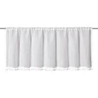 Elbersdrucke Bistro Gordijn Loni 45x140 cm wit semi-transparant