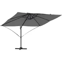 vidaXL Parasol 351 x 250 x 260 cm Polyester en Aluminium Antraciet