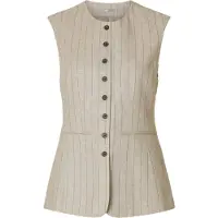 Selected Gilet beige gemêleerd