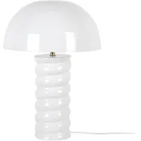 Leitmotiv Tafellamp Gracio - Glanzend wit - Ø30cm - Scandinavisch