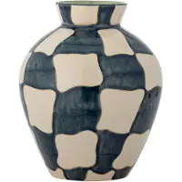 Bloomingville Check vaas blauw - 82072602