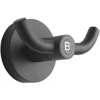 BlackSatino Kledinghaak 2 haaks zwart 332120