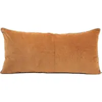 Haomy New Delhi kussen fluweel caramel 55x110 cm