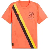 Puma Super Manchester City Fc Replica Junior Short Sleeve T-shirt Oranje 13-14 Years Kinderen