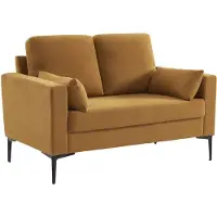Sweeek Corduroy bank, 2 zits, 130x68x82cm Oker