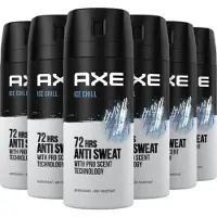 Axe Deospray – Ice Chill Dry – Voordeelverpakking 150 ml (6 stuks)