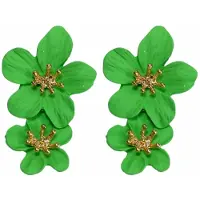 Charme Bijoux Oorbellen -Glee -Lente groen- 5 cm-