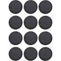Novaliv 12x leisteen borden rond 15cm diameter sushi decoratie serveerborden lange leisteen borden onderzetters tafel plaats kaars bord