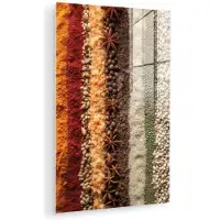 MuchoWow Glasschilderij 20x30 cm - Schilderij acrylglas - Banen - Verticaal - Kruiden - Variatie - Foto op glas - Muurdecoratie woonkamer - Wanddecoratie slaapkamer - Schilderijen