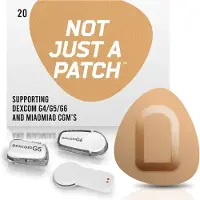 Not Just A Patch - M - Beige Patch - Sensor patch pleister for Dexcom or MiaoMiao Libre – 20 pack