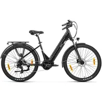 Touroll Urbano 3 250W Middenmotor Elektrische Fiets, 36V 13AH Accu, 27.5*2.1-inch Banden, 120km Bereik