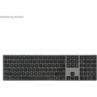 Perixx PERIBOARD-817 DE: Draadloos dual-mode toetsenbord van aluminium, full-size