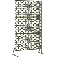 vidaXL Privacyscherm 100 x 50 x 180 cm Staal Olijfgroen