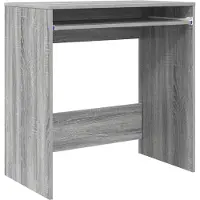 vidaXL Bureau Grijs Sonoma Bewerkt hout 77.5 x 43 x 79 cm