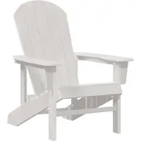 vidaXL Adirondack-stoel Wit HDPE