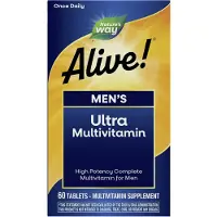 Nature'S Way Alive! Ultra Multivitamine voor Mannen (60 Tabletten) - vitamines, multivitamines - multivitamines