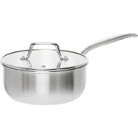 Mareld 5-ply Steelpan Met Deksel 2,5 L - Steelpannen Roestvrijstaal Chrome - MAR0341