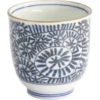 Tokyo Design Studio - Theekopje - Blauw/Wit - 8x7,9 cm
