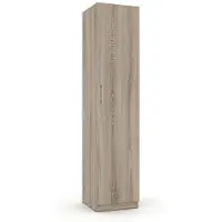 Interiax Opbergkast - Kledingkast 'Mila' 1 deur en 4 legplanken Sonoma (180x40x42)