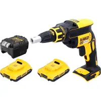 DeWalt DCF 620 D2 accu-droogbouwschroevendraaier 18 V 30 Nm borstelloos + 2x accu 2.0 Ah + lader