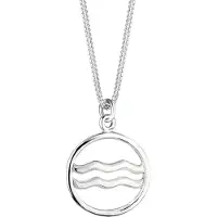 Elli - Halsketting - Dierenriem hanger Waterman symbool filigraan in 925 sterling zilver - Dames