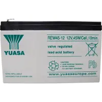 Yuasa REW 45 - 12 Loodaccu 12 V 8 Ah Loodvlies (AGM) (b x h x d) 151 x 97 x 64 mm Kabelschoen 6.35 mm Geringe zelfontlading, Onderhoudsarm, Cyclusbestendig