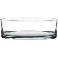 B-Living Ross Schaal Ø29xH8cm Transparant transparant Glas Vaas