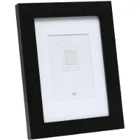 Deknudt Frames Deknudt fotokader 40x50 zwart hout met passe-partout