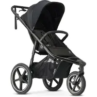 Deryan Bolt hardloop kinderwagen - Jogging buggy - Muggennet - Zwart