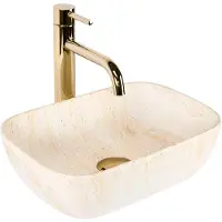 REA Opzetwastafel Belinda Mini Travertine Matt