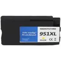 PrintAbout Huismerk HP 951XL (CN048AE) Inktcartridge Geel Hoge capaciteit