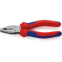 Knipex Kombitang | Meer-componentengrepen | Zwart geatramenteerd | Lengte 180 mm | Zelfbedieningskaart/blister - 03 02 180 SB