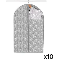 CALICOSY Set van 20 hoezen voor kleding h90 cm met waaierprint