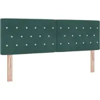 vidaXL Hoofdbord Donkergroen 144 cm Fluweel