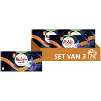 Robijn 3x Wascapsules 3-in1 Black Velvet 26 stuks