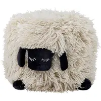 Bloomingville Dolly poef wol 50x45 cm Wit